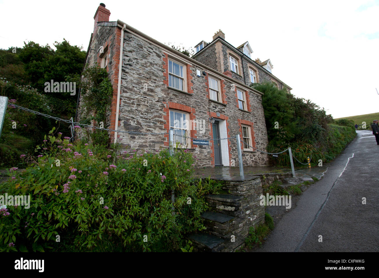 Fern Cottage, port Isaac, Cornwall, Angleterre Banque D'Images