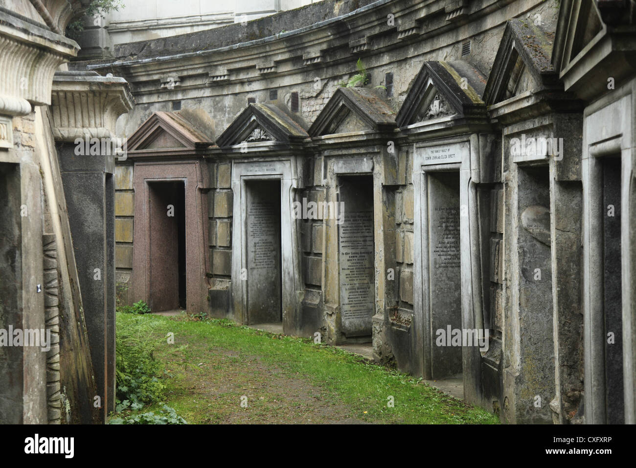 'Cercle du Liban Vaults" au Cimetière de Highgate West à Londres en Angleterre Banque D'Images