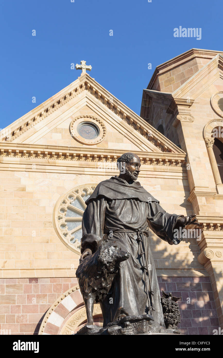 Basilique Cathédrale de Saint François d'Assise, Santa Fe, Nouveau Mexique Banque D'Images