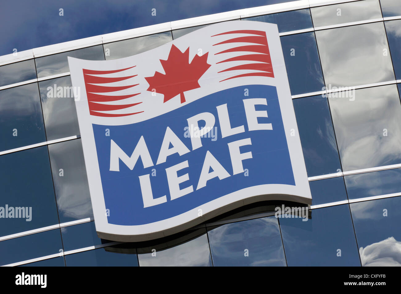 Les Aliments Maple Leaf, Logo Banque D'Images