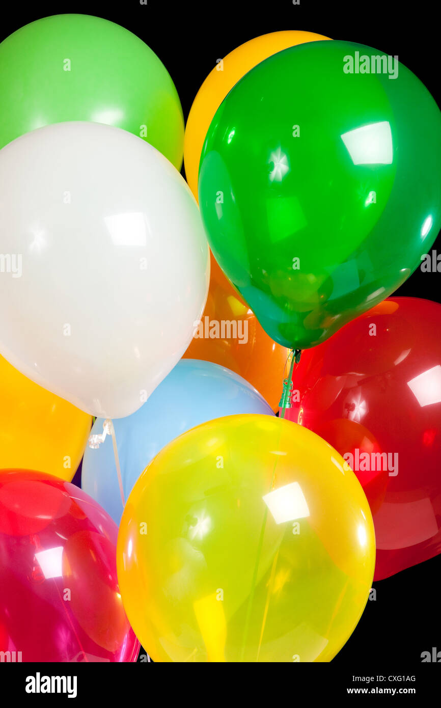 Bouquet de ballons colorés Banque D'Images