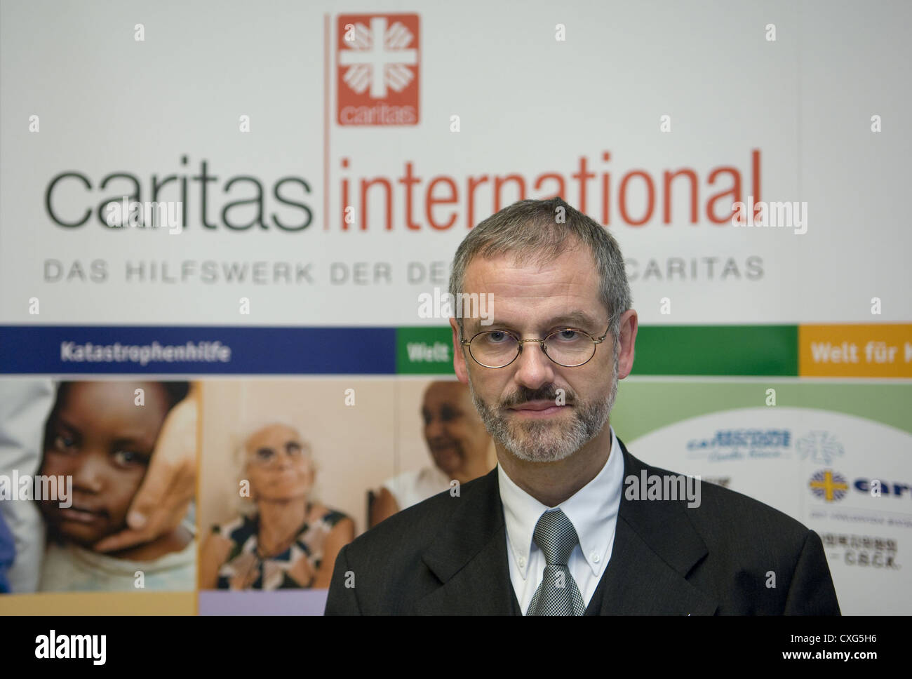 Mgr Peter Neher Praesidend de Caritas Allemagne, Berlin Banque D'Images