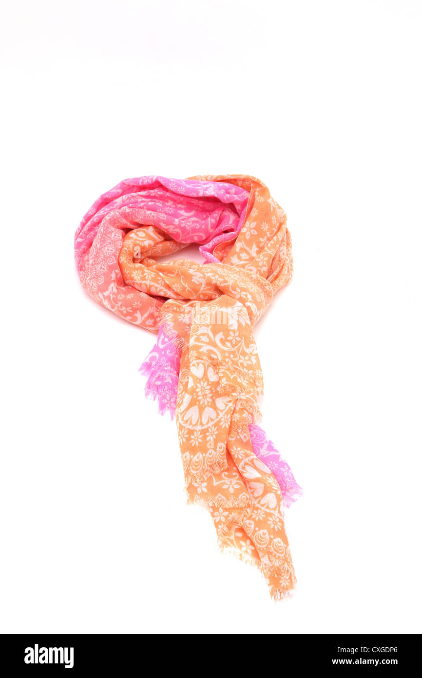 Un foulard en coton coloré Banque D'Images