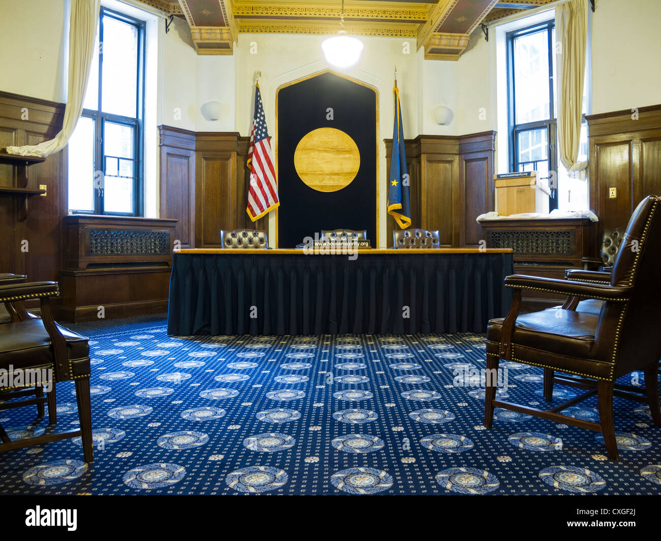 Alaska State Capitol Building Interior, Juneau, Alaska, USA Banque D'Images