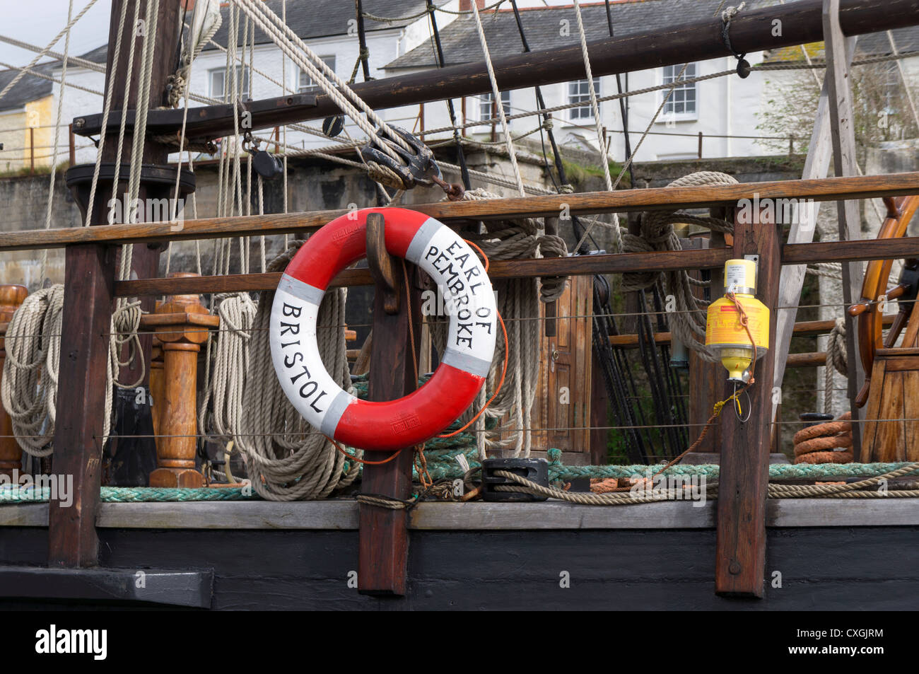 Le comte de Pembroke à Charlestown UK. La première partie de la collection port historique d'être vendu et va bientôt quitter le Royaume-Uni Banque D'Images