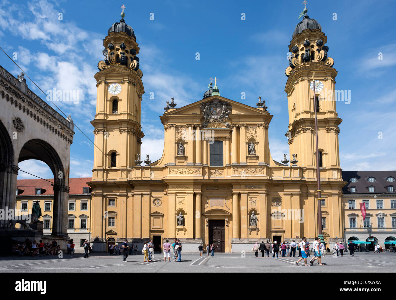 Theatiner Church St. Kajetan, Munich, Bavaria, Germany, Europe Banque D'Images