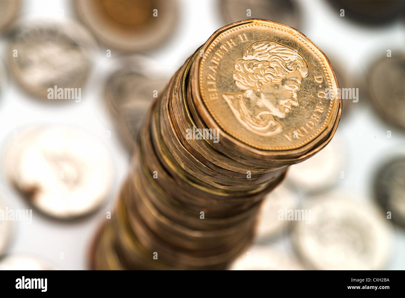 Canadian coin argent Banque D'Images