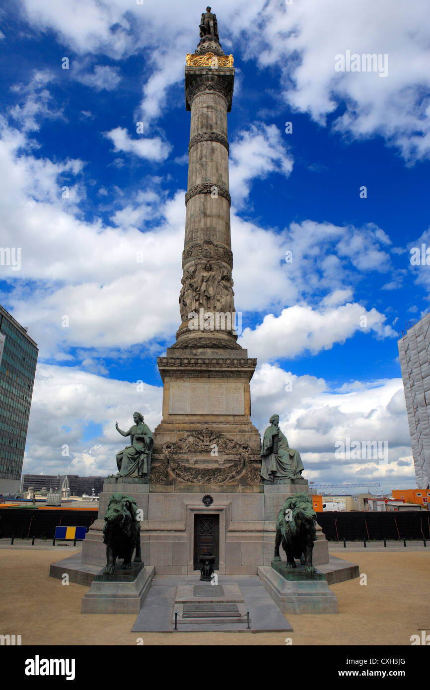 Colonne du Congrès (1859), Place du Congrès, Bruxelles, Belgique Banque D'Images