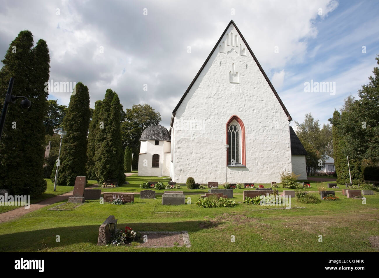 Église médiévale, Pyhtää Finlande Europe Banque D'Images