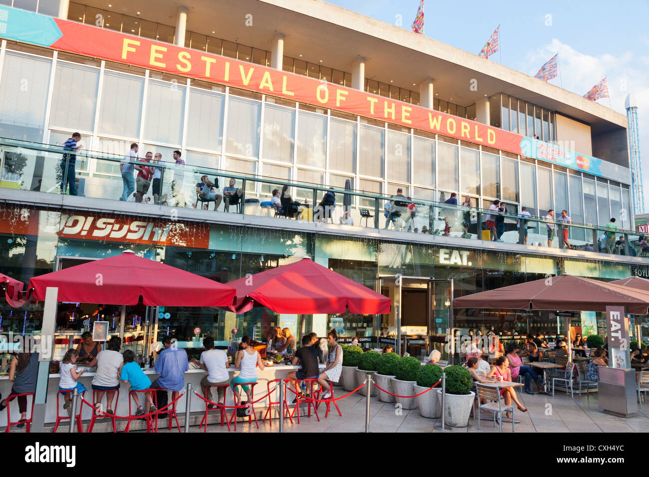 L'Angleterre, Londres, South Bank, Southwark, Southbank Centre, restaurants au Royal Festival Hall Banque D'Images