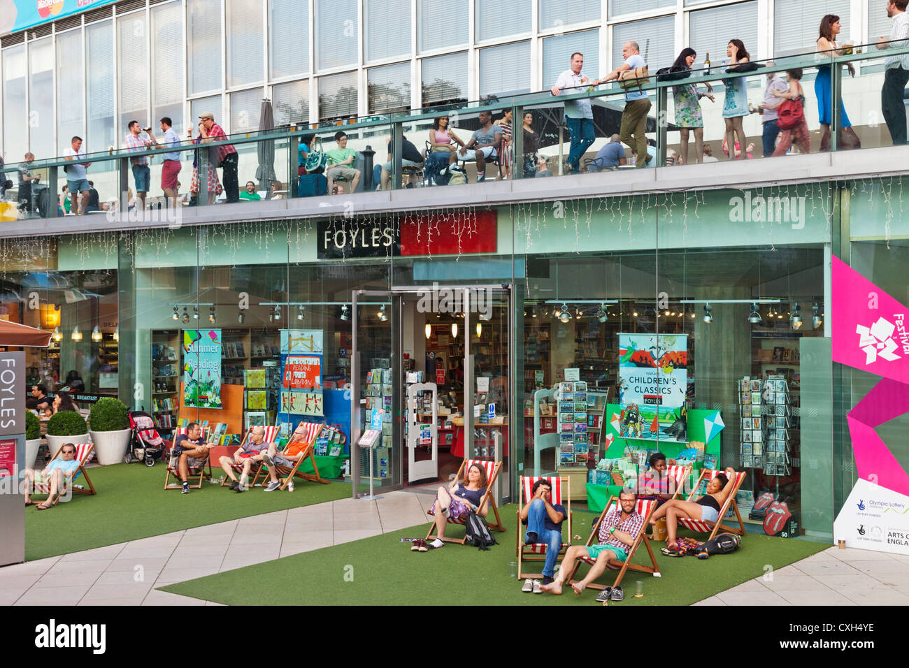L'Angleterre, Londres, South Bank, Southwark, Southbank Centre, Royal Festival Hall, Librairie Foyles Banque D'Images