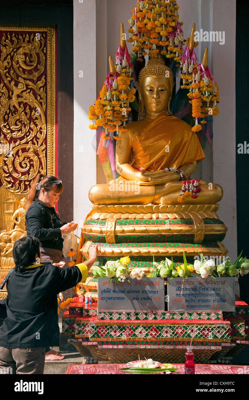 Wat Matchimawat, Udon Thani, l'Isaan, Thaïlande Banque D'Images