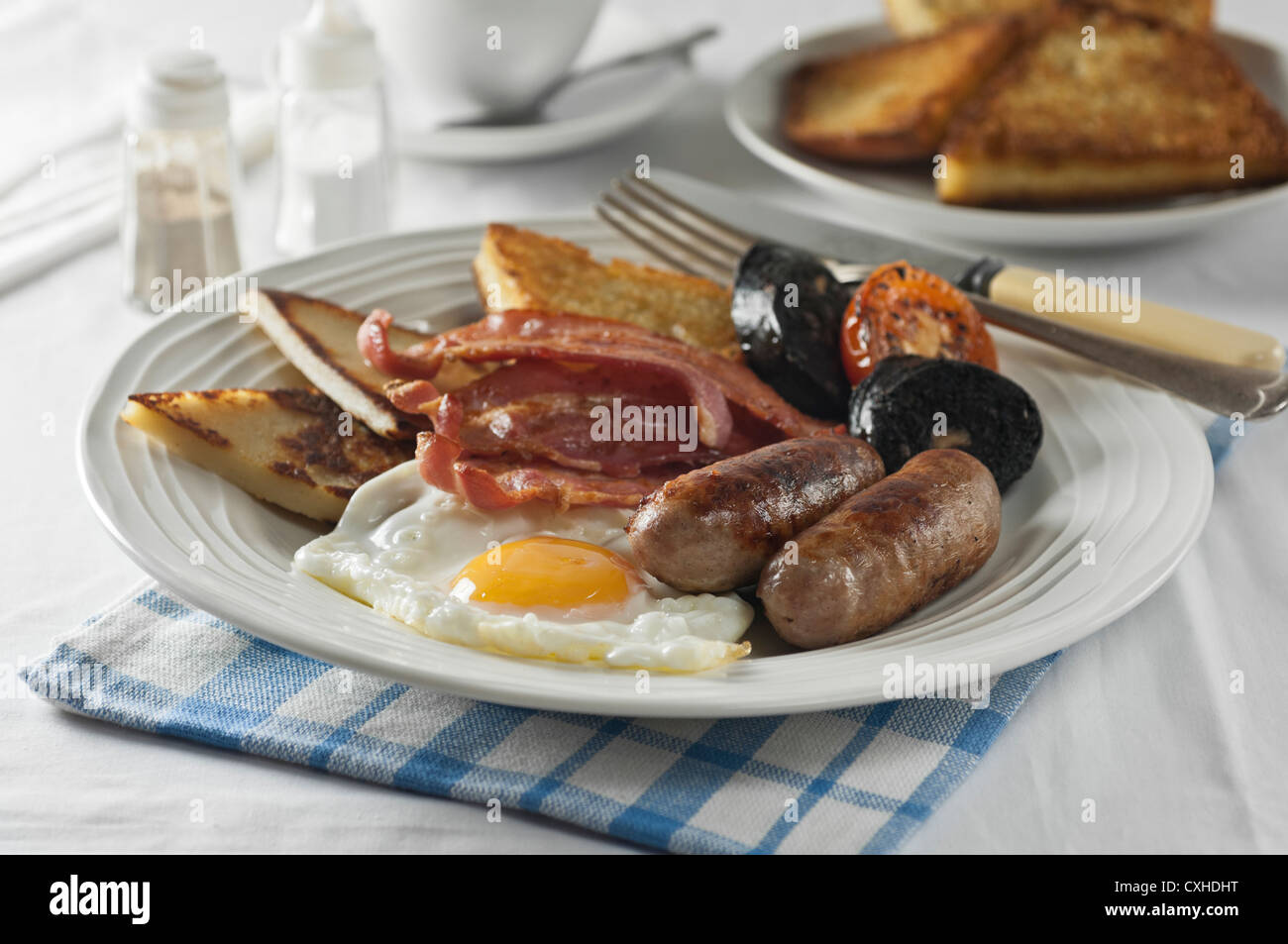 Petit-déjeuner irlandais de l'Ulster Fry Banque D'Images