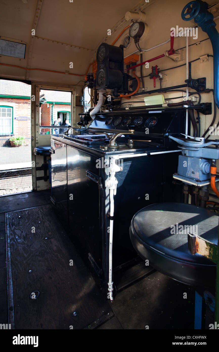 Locomotive classe 08 D3940 Cabine, sur la ligne de chemin de fer de pavot North Norfolk Norfolk Angleterre À Sheringham Banque D'Images