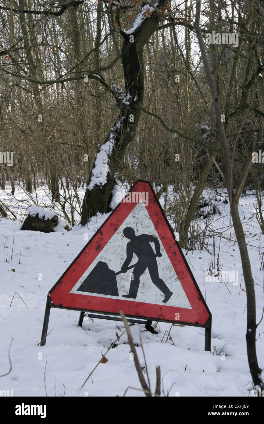 Un tanneur ? Une manière amusante de travaux mal signer Banque D'Images