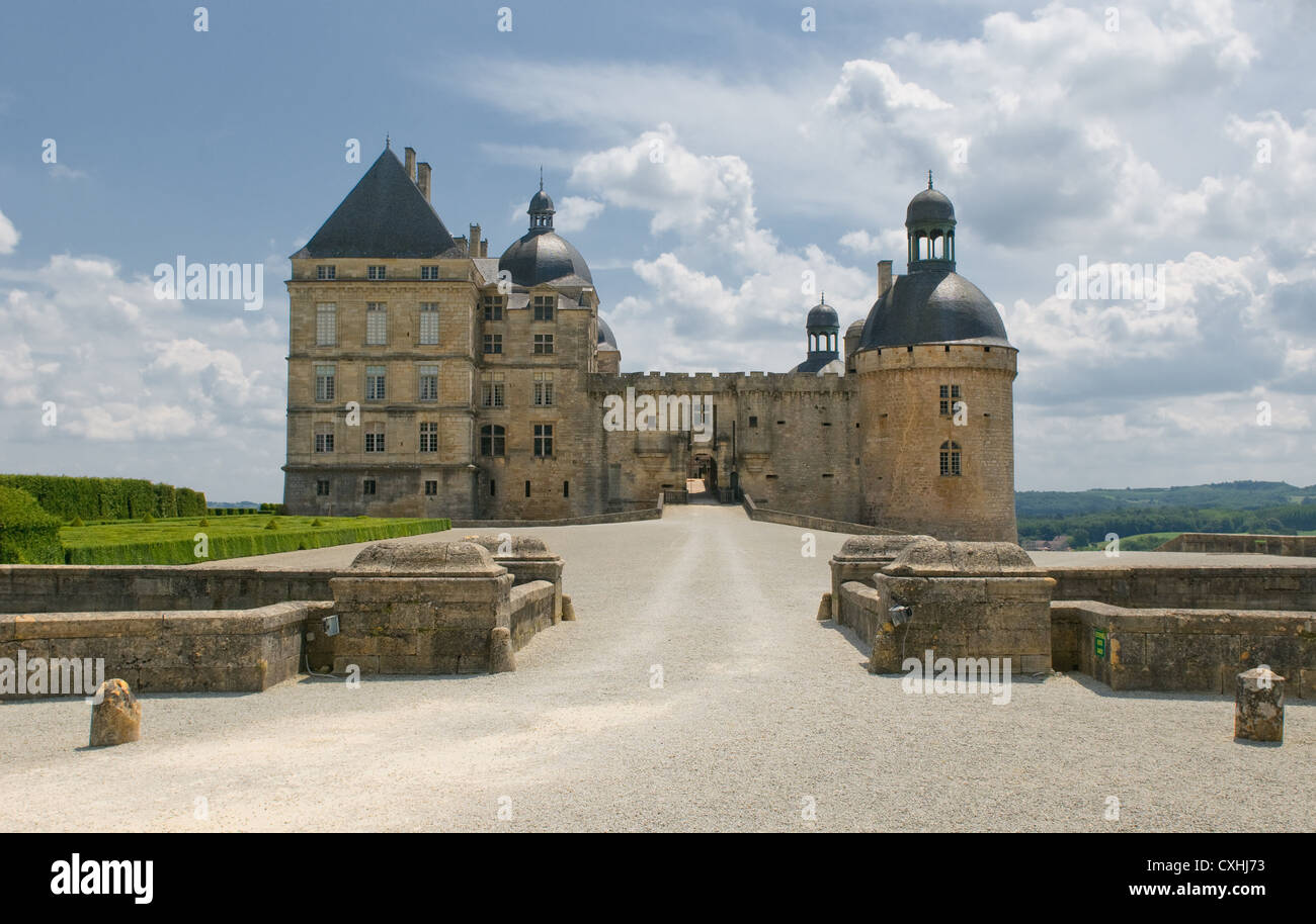 Chateau Hautefort, Dordogne, France Banque D'Images