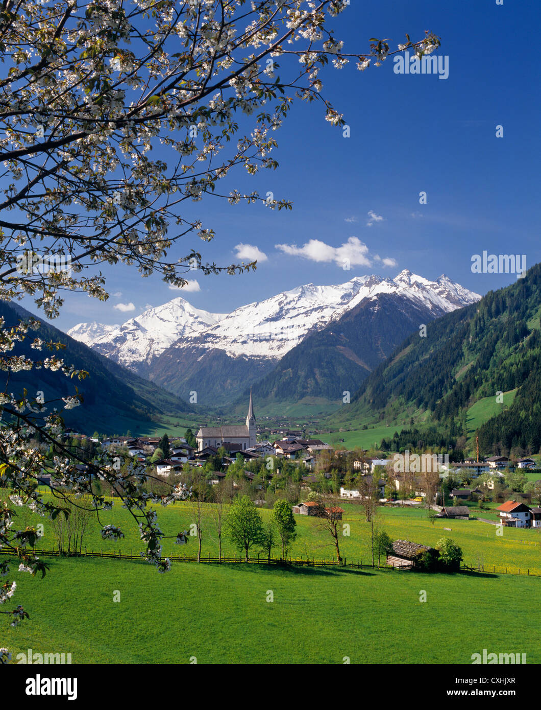 Village de Rauris, Hohe Tauern, l'Autriche. Banque D'Images