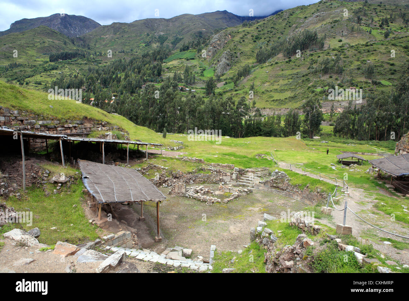 Chavin de Huantar ruines (5e siècle avant J.-C.), Ancash, Pérou Banque D'Images