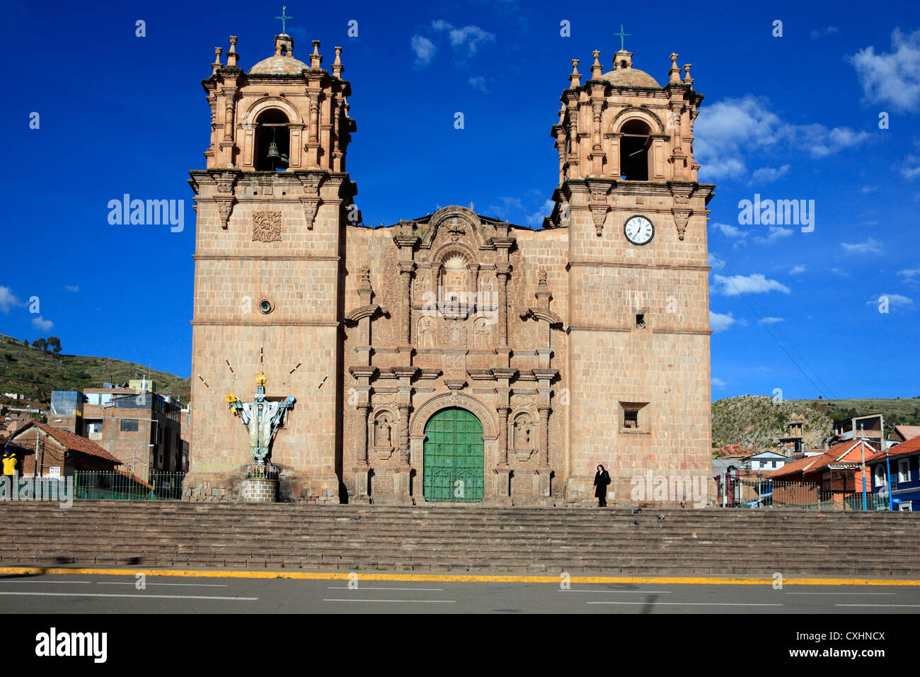 Cathédrale (18e siècle), Puno, Pérou Banque D'Images