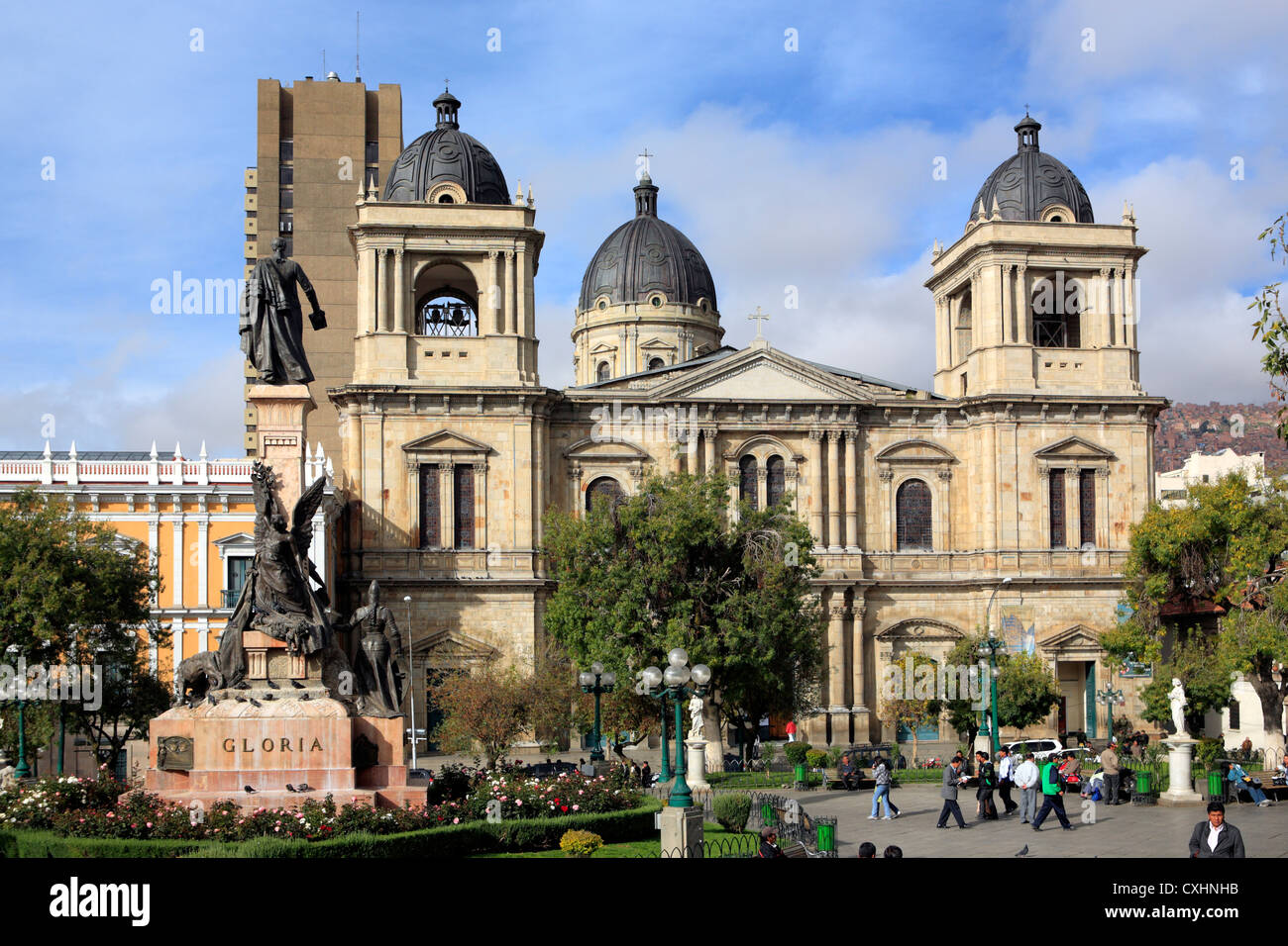 Cathédrale, La Paz, Bolivie Banque D'Images