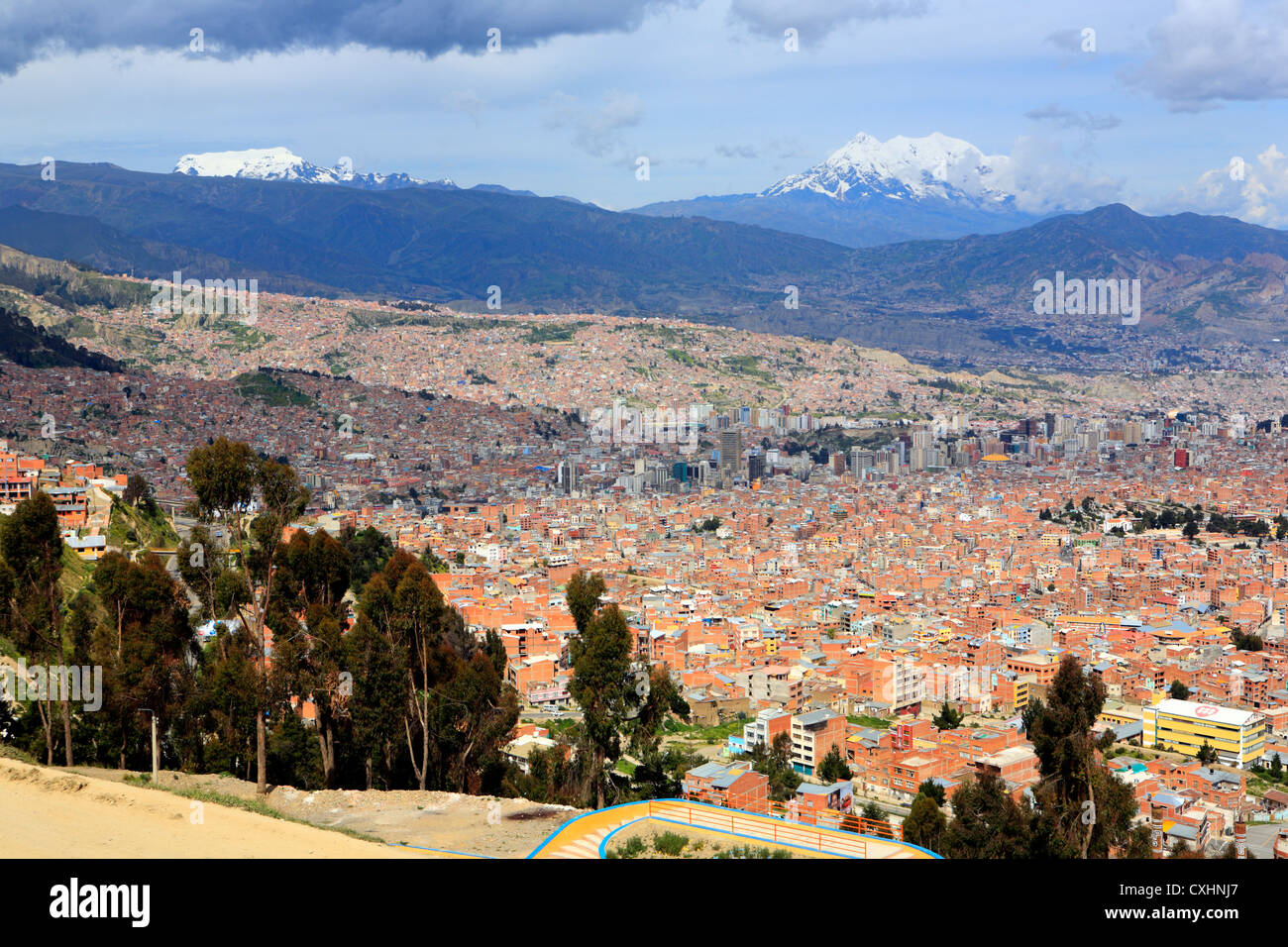 Paysage urbain d'El Alto, La Paz, Bolivie Banque D'Images