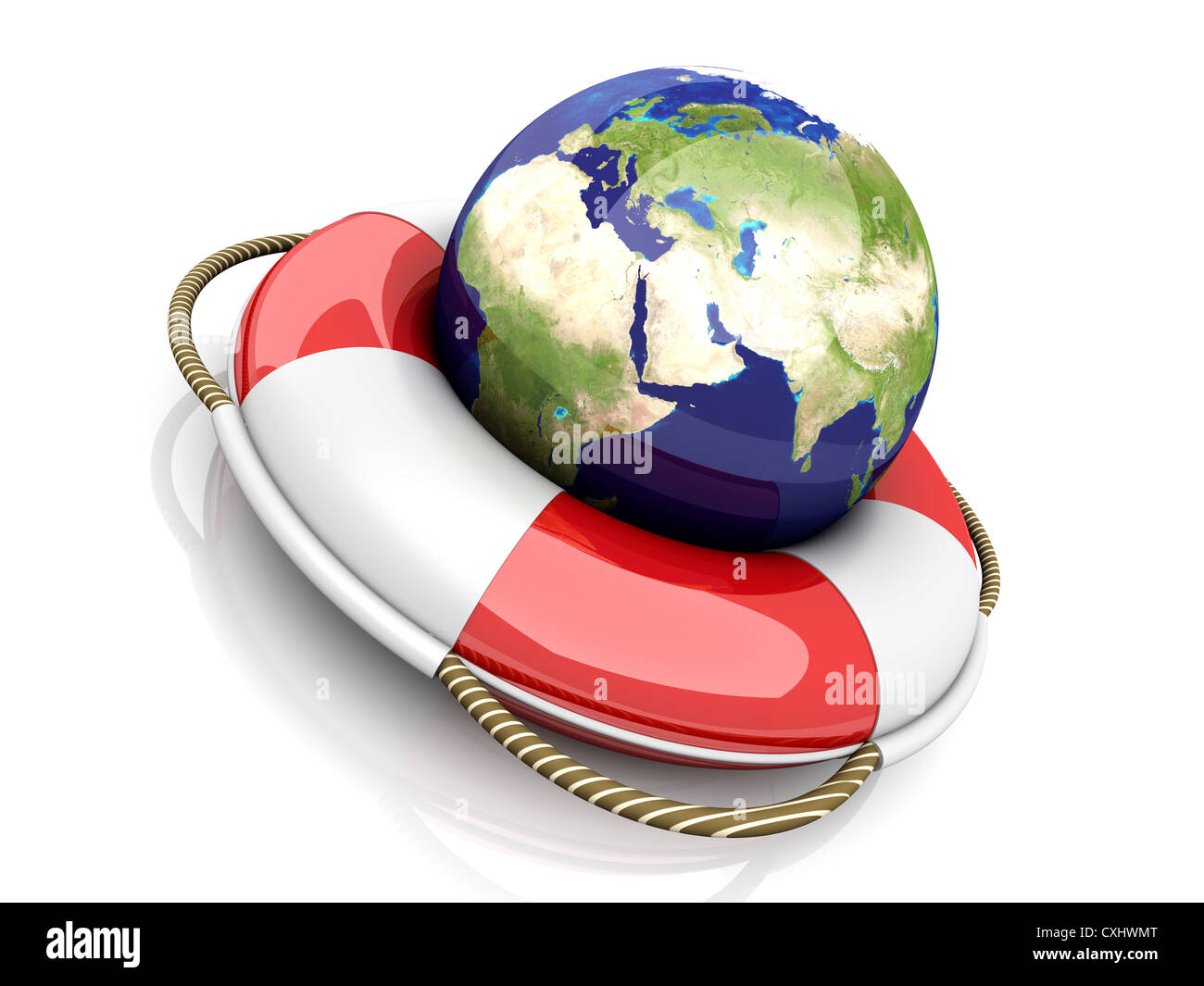 Une ceinture de la vie. Banque D'Images