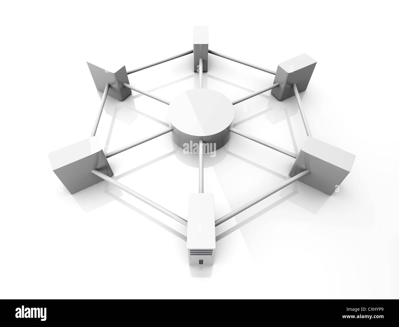 Le cloud computing Banque D'Images