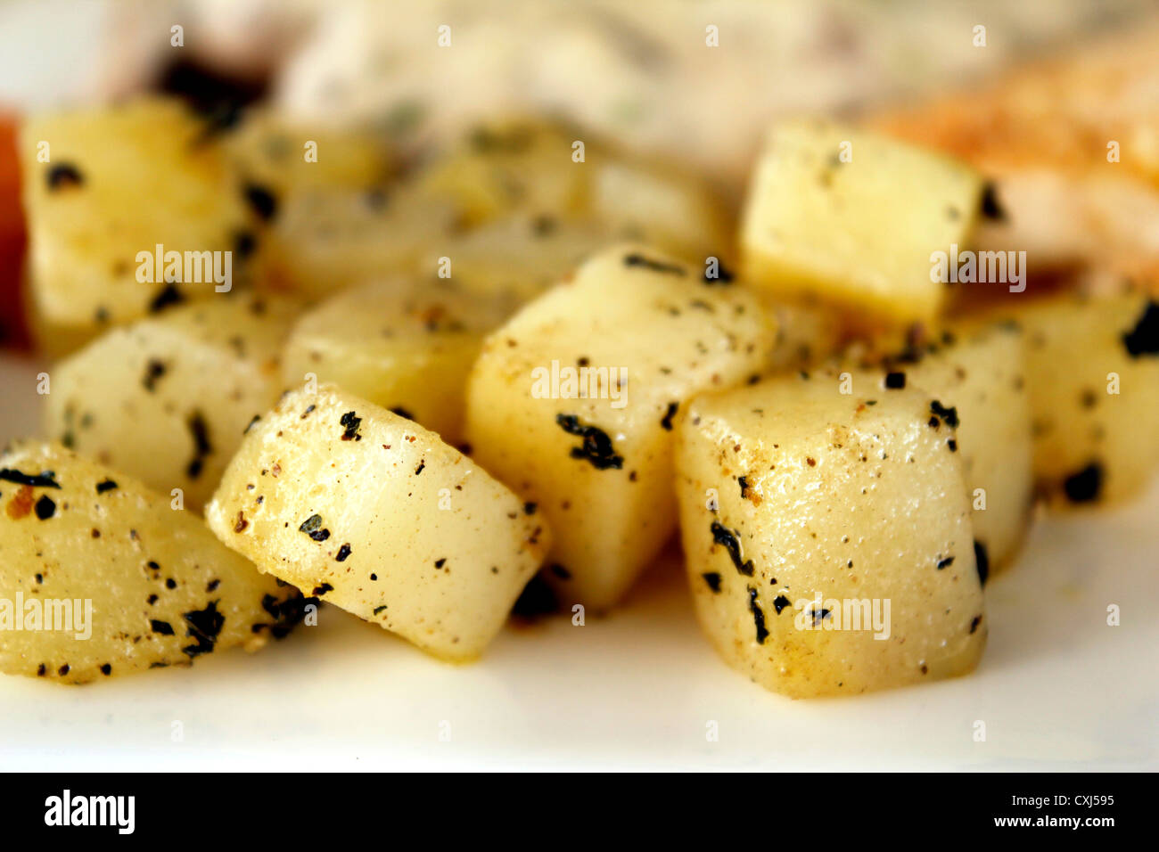 Pomme de terre au beurre Banque D'Images