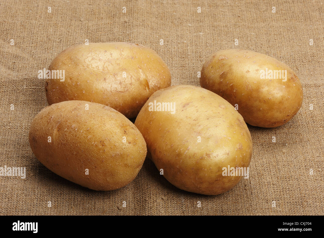 Les pommes de terre sur un limogeage Banque D'Images
