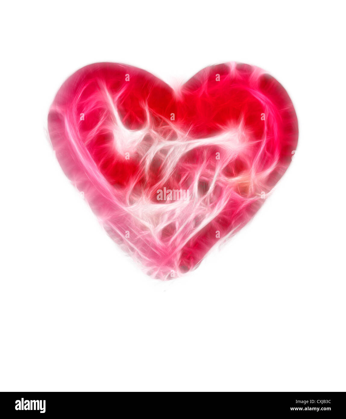 Coeur peint - symbole de l'amour Banque D'Images