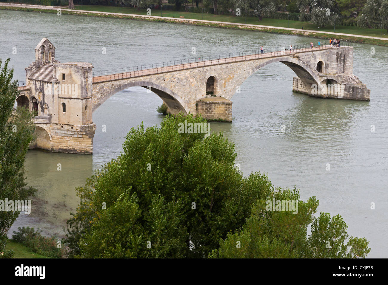 Pont d''Avignon, le Pont Saint Bénézet, Languedoc, France Banque D'Images
