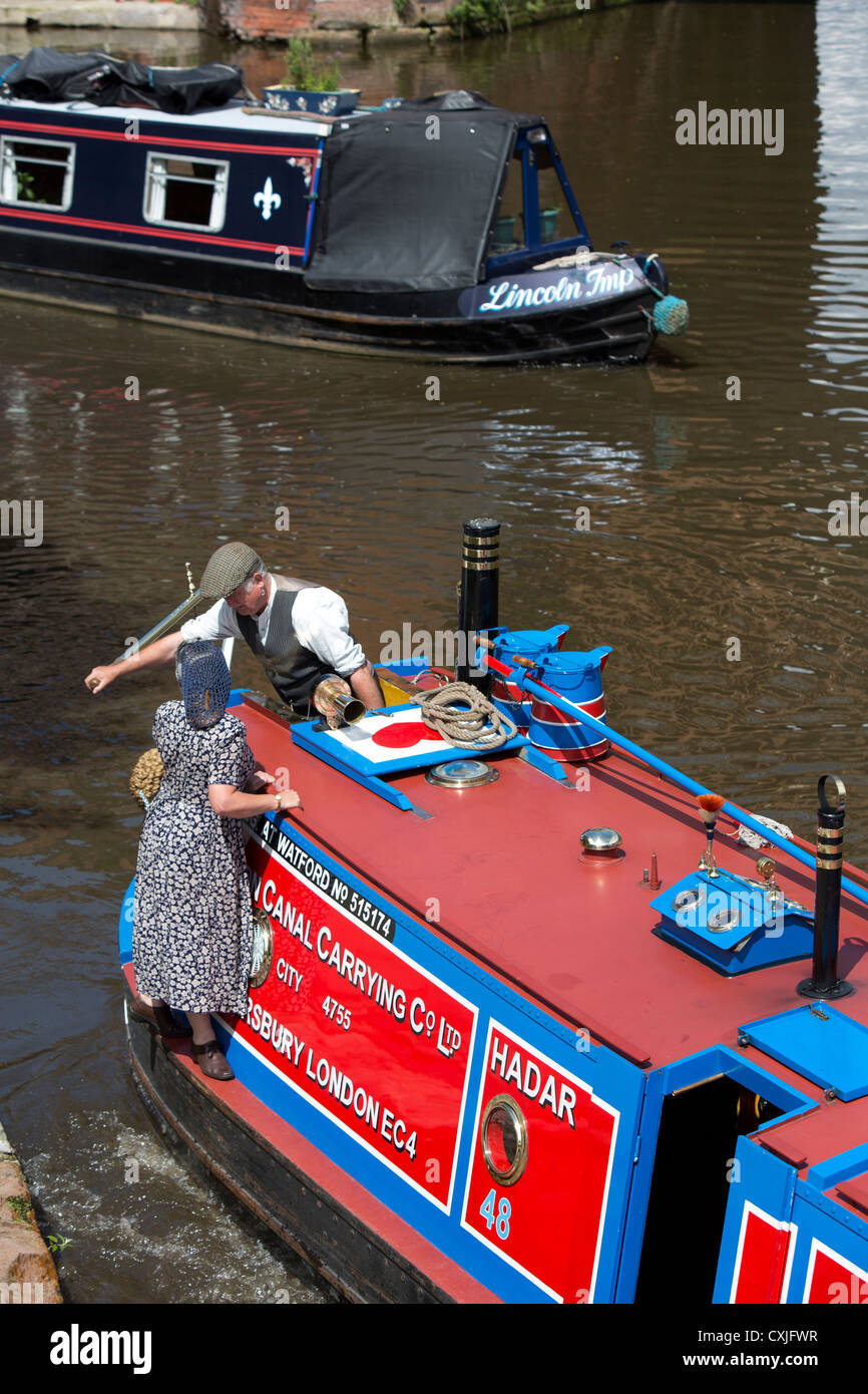 Un grand classique du canal en bateau le Castlefield Manchester UK Banque D'Images