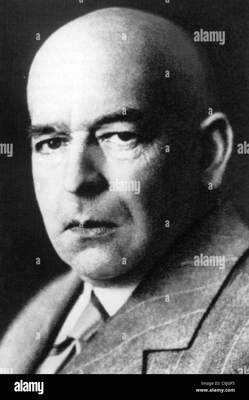 OSWALD SPENGLER (1880-1936) philosophe et historien allemand Banque D'Images