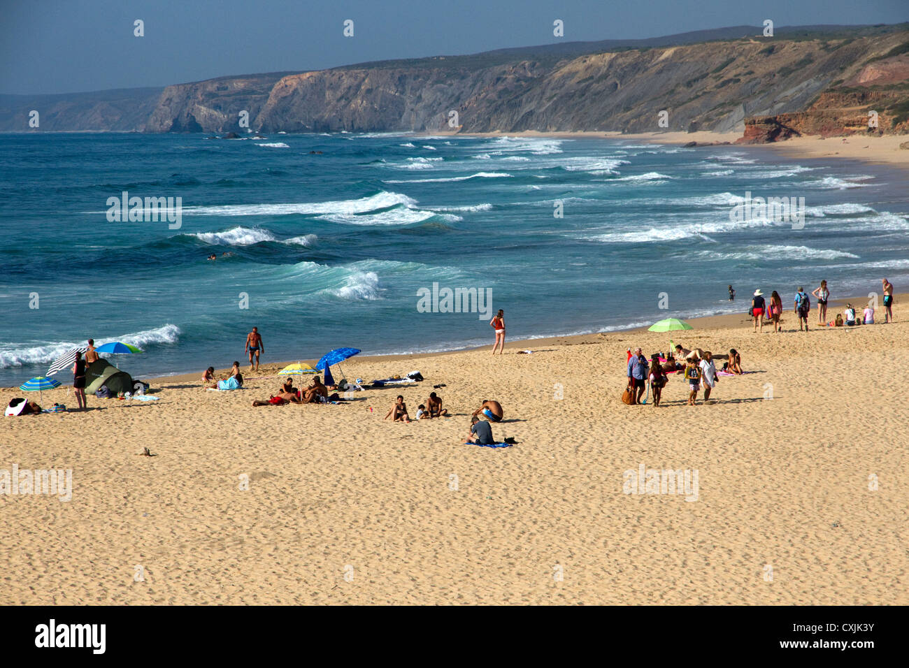 Praia da Bordeira, Carrapateira, Aljezur, Parc Naturel de Costa Vicentina, Algarve au Portugal. (Sur la route de Rota Vicentina) Banque D'Images