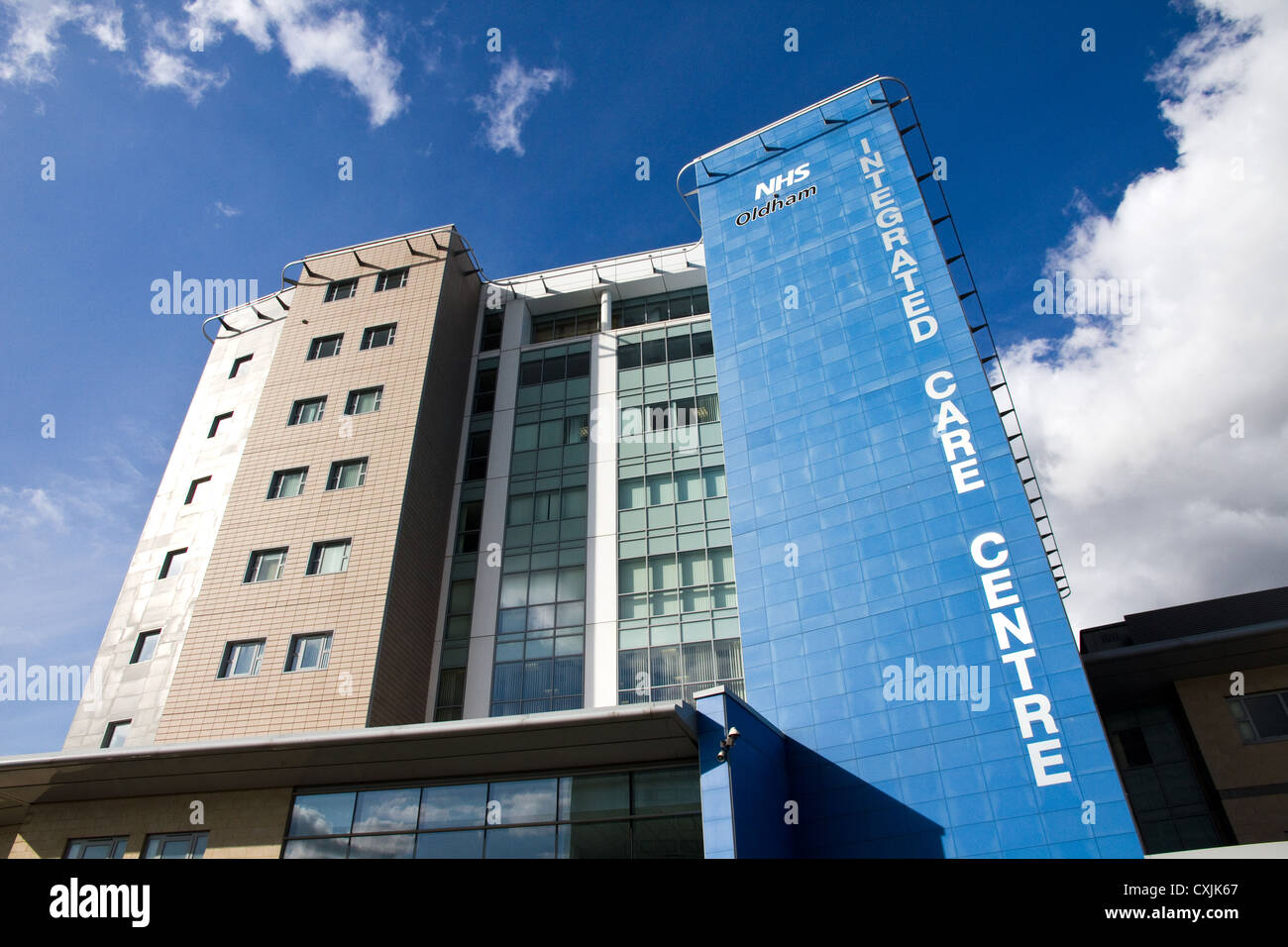 Le Centre de soins intégré d'Oldham, Oldham, Greater Manchester, Angleterre , Royaume-Uni Banque D'Images