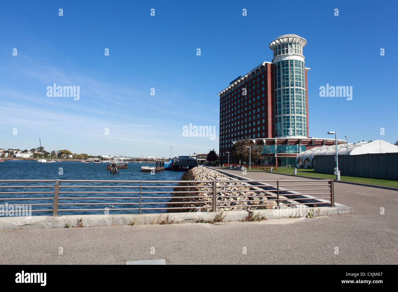 Le Hyatt Harborside Hotel de l'aéroport international Logan de Boston, East Boston United States, Sept 2012 Banque D'Images