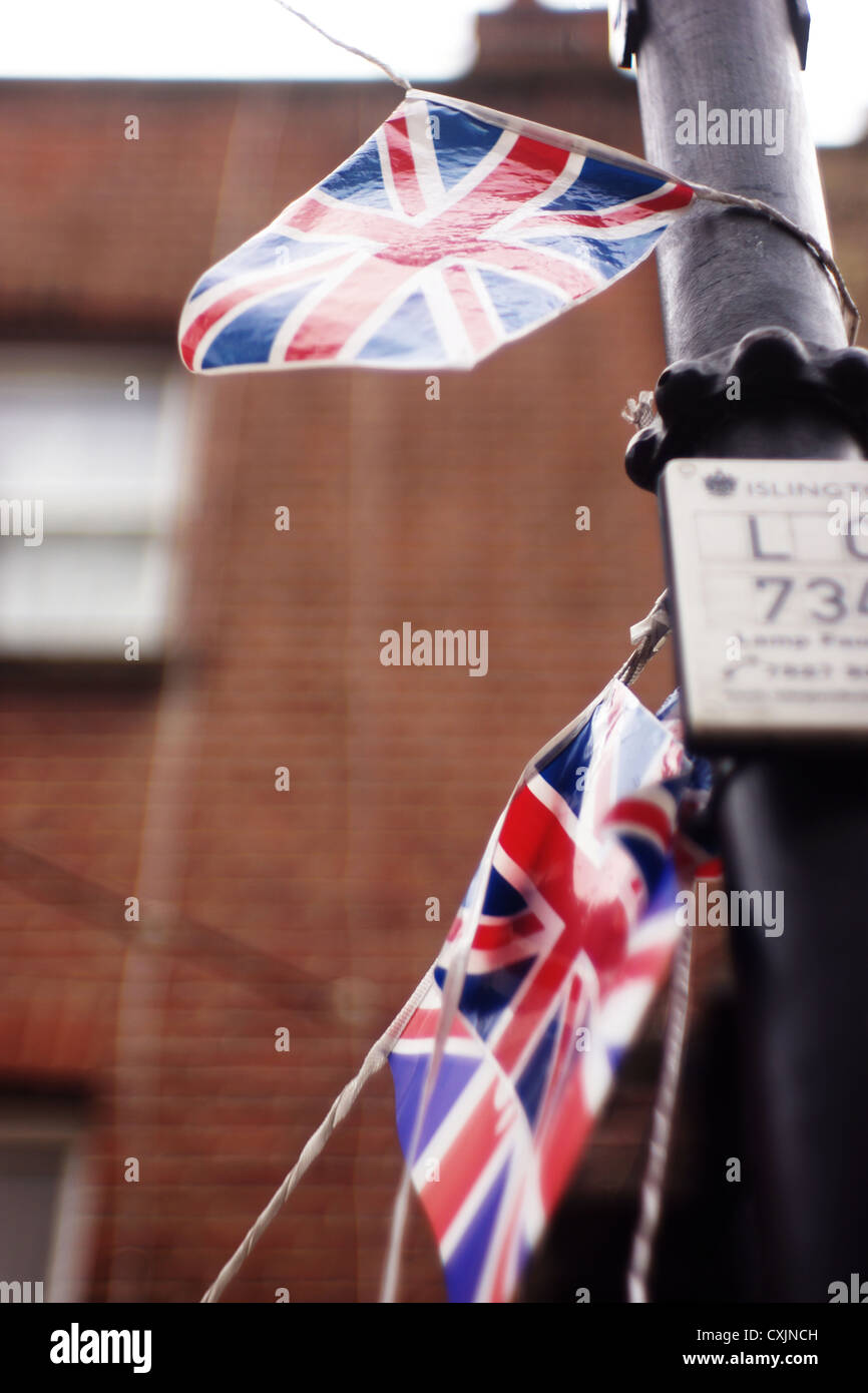 Drapeaux Union Jack Banque D'Images