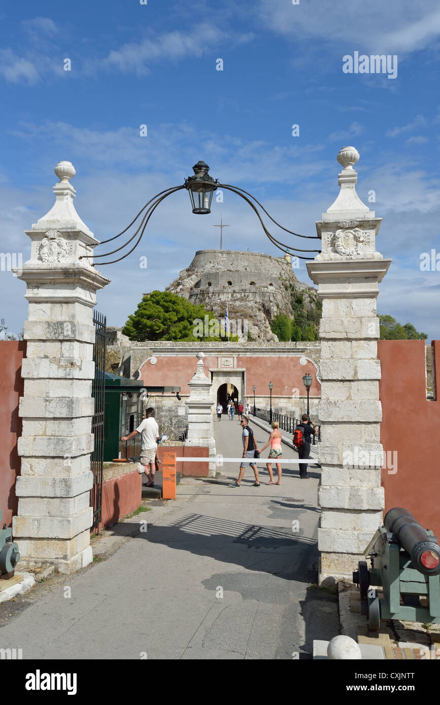 Paleo Frourio (ancienne forteresse), vieille ville de Corfou, Kerkyra, Corfou, îles Ioniennes, Grèce Banque D'Images