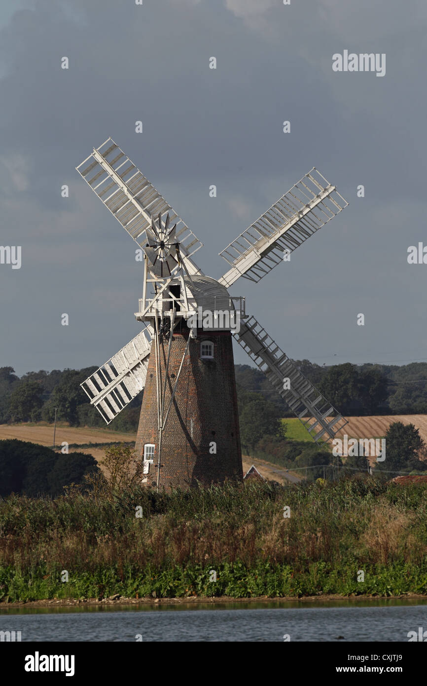 Moulin de Drainage Hardley Hardley Street Norfolk UK GO Banque D'Images