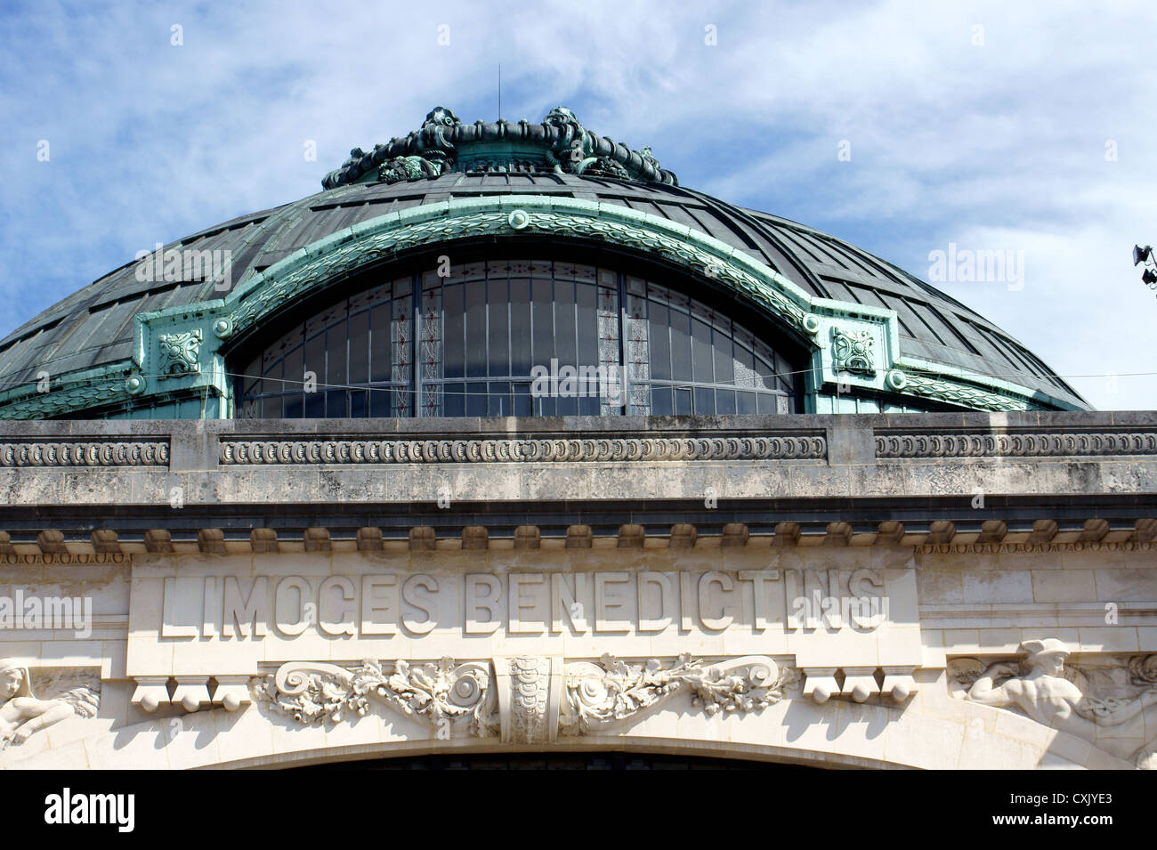 La gare de Limoges bénédictins. Banque D'Images