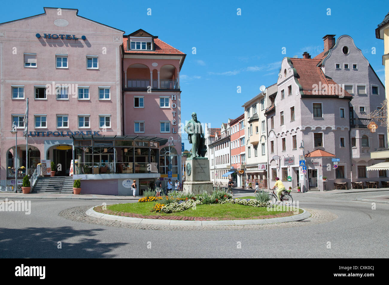 Dans la zone 'Fussen'(Monument Léopold, Prince Régent de Bavière) Banque D'Images