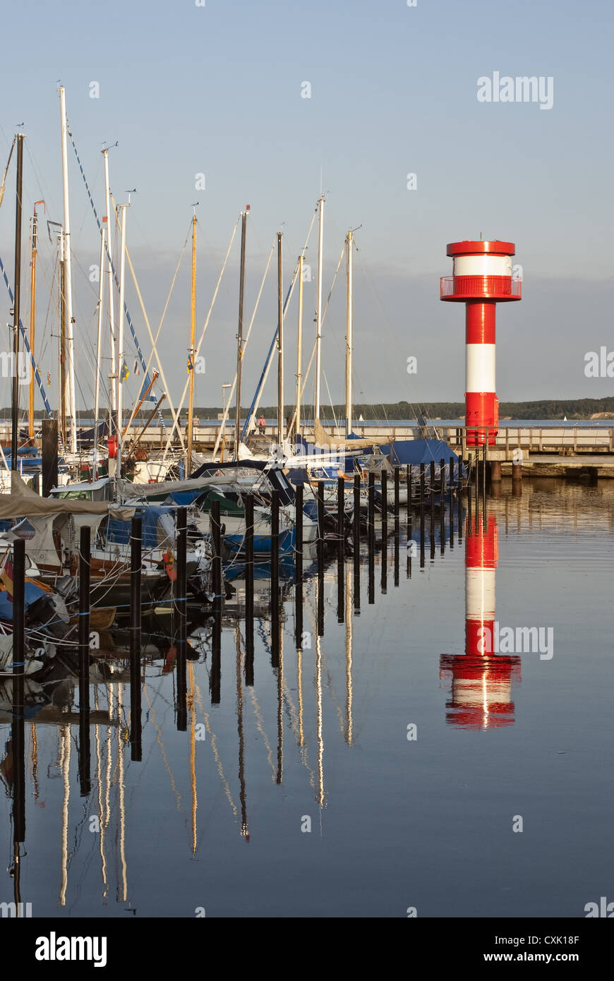 Le phare de Port et Eckernfoerde Banque D'Images