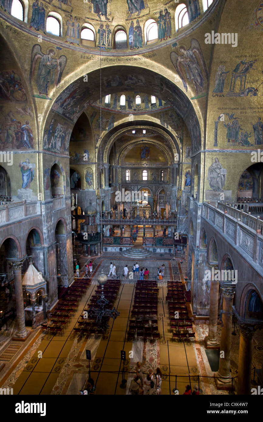 La Basilique Saint Marc à Venise, Italie Banque D'Images