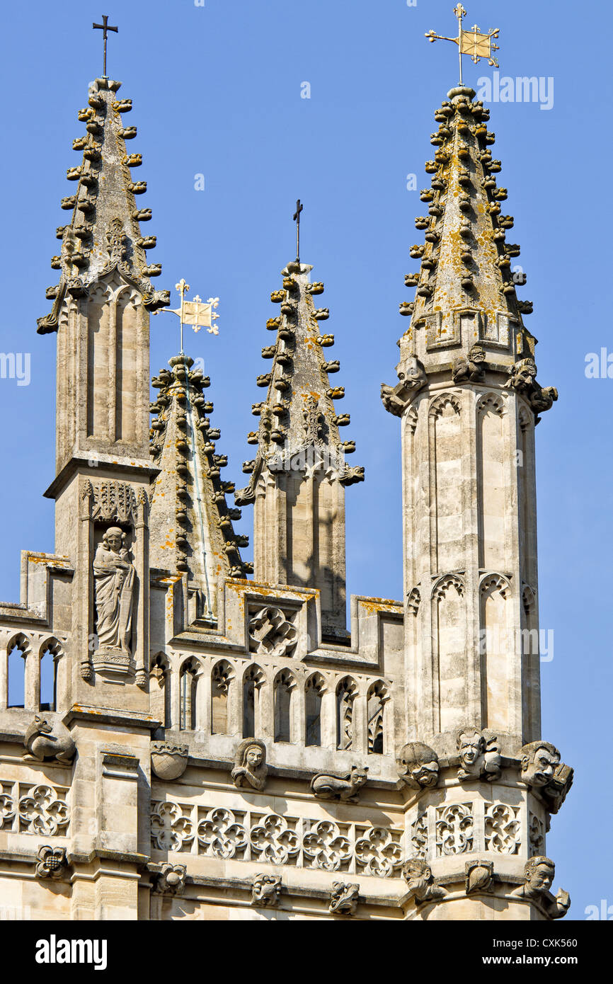 UK-Madeleine Oxford College Haut de la Grande Tour Banque D'Images