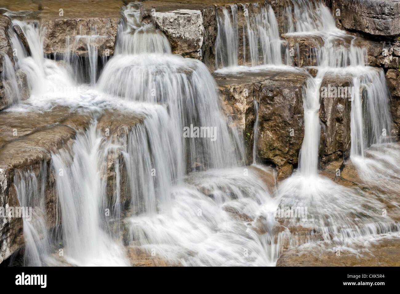 Cascade, Taughannock Falls State Park, New York State Banque D'Images