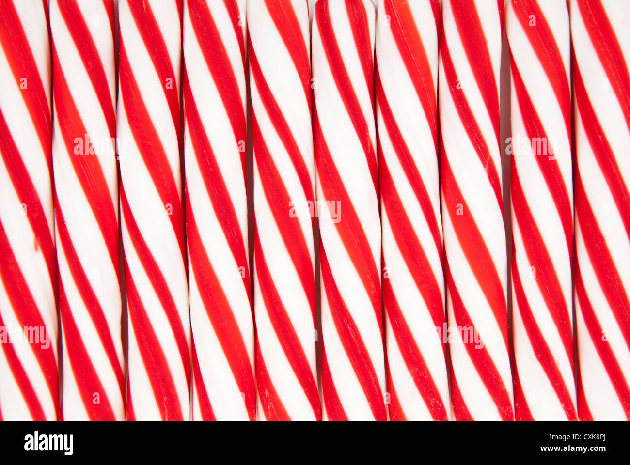 Canne de Noël rouge et blanc background Banque D'Images