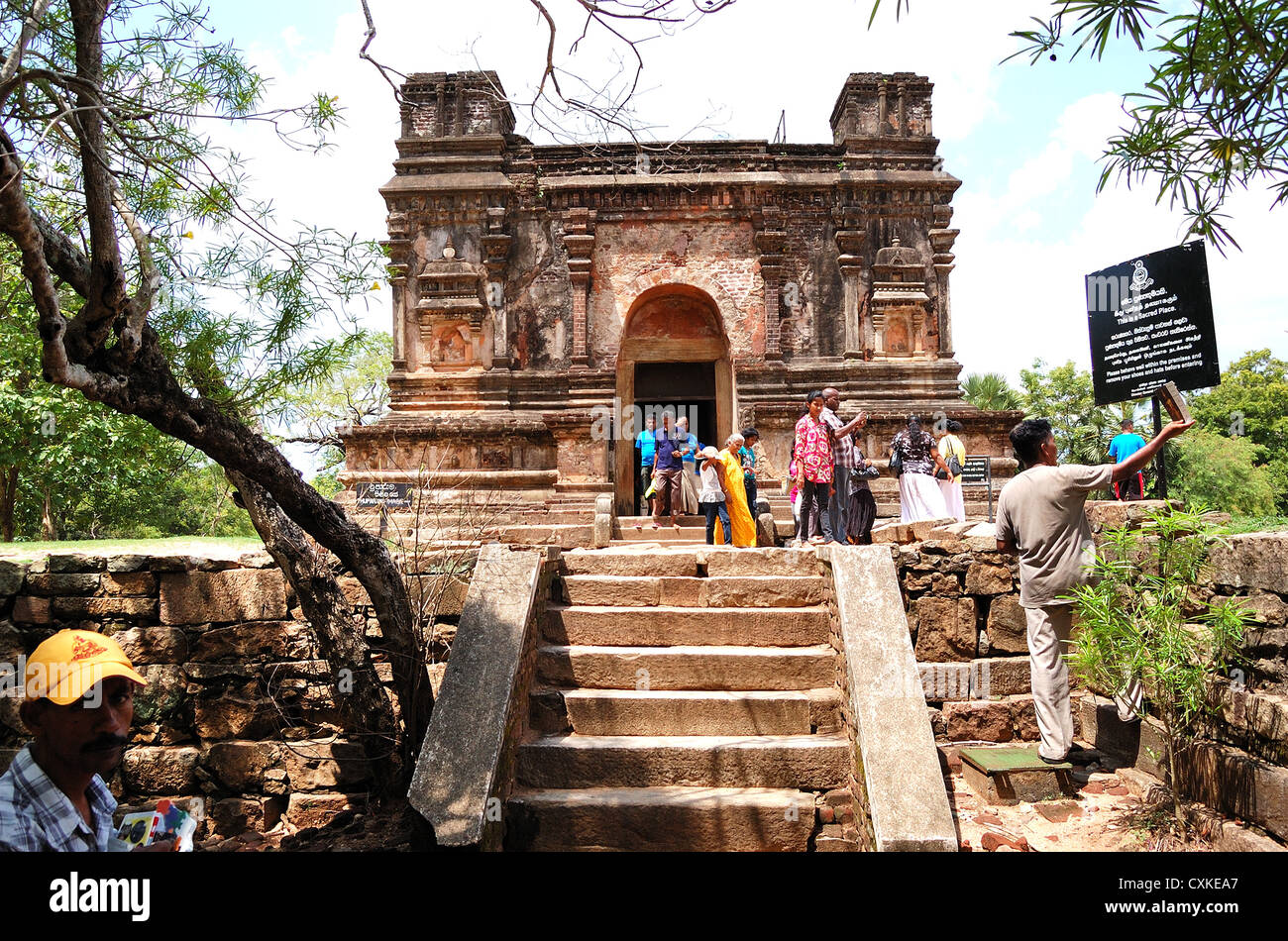 Les ruines de Polonnaruwa (ancienne capitale du Sri Lanka), Polonnaruwa, Sri Lanka Banque D'Images