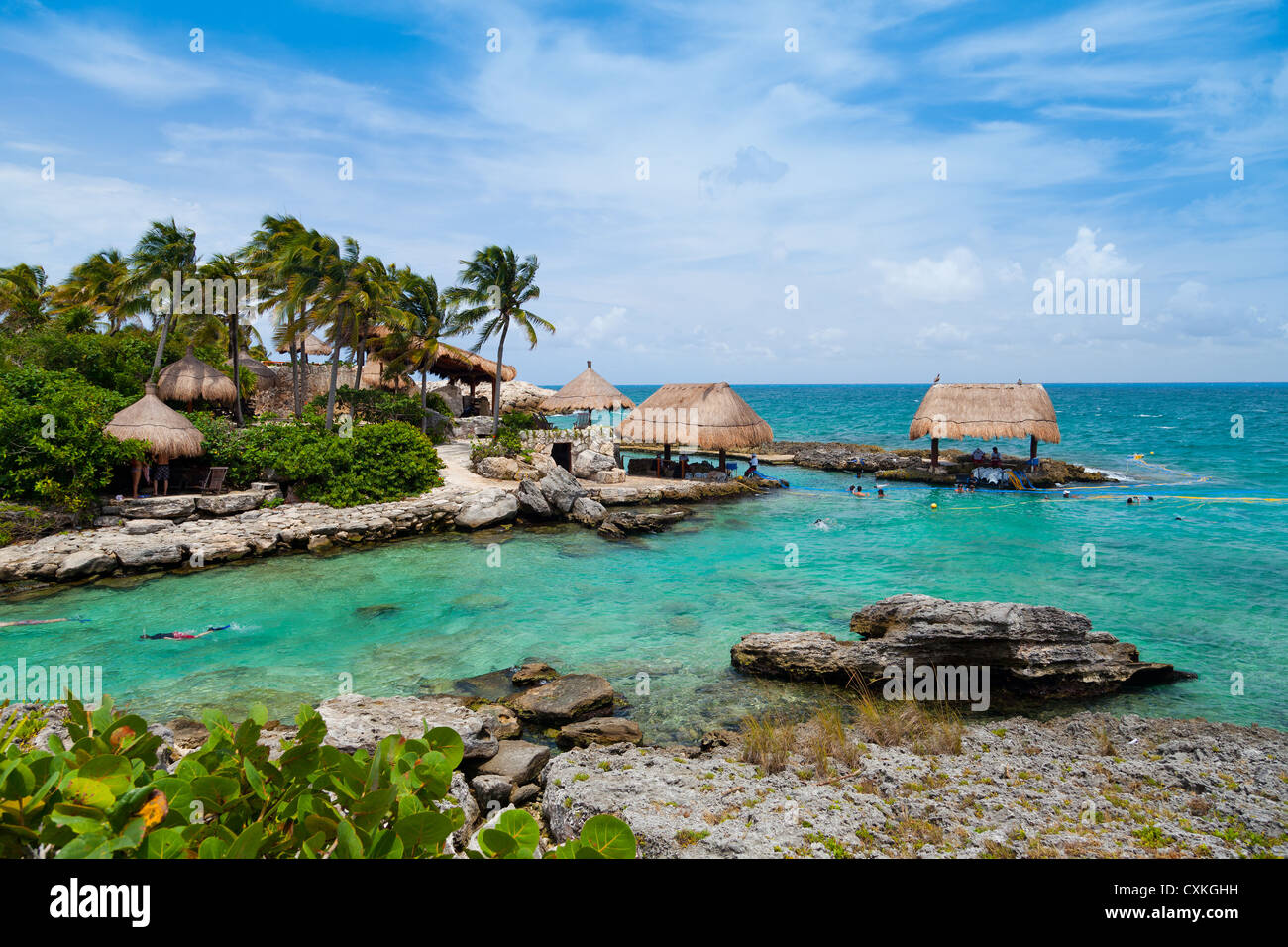 Le paradis de la Riviera Maya Banque D'Images Le paradis de la Riviera Maya Banque D'Images