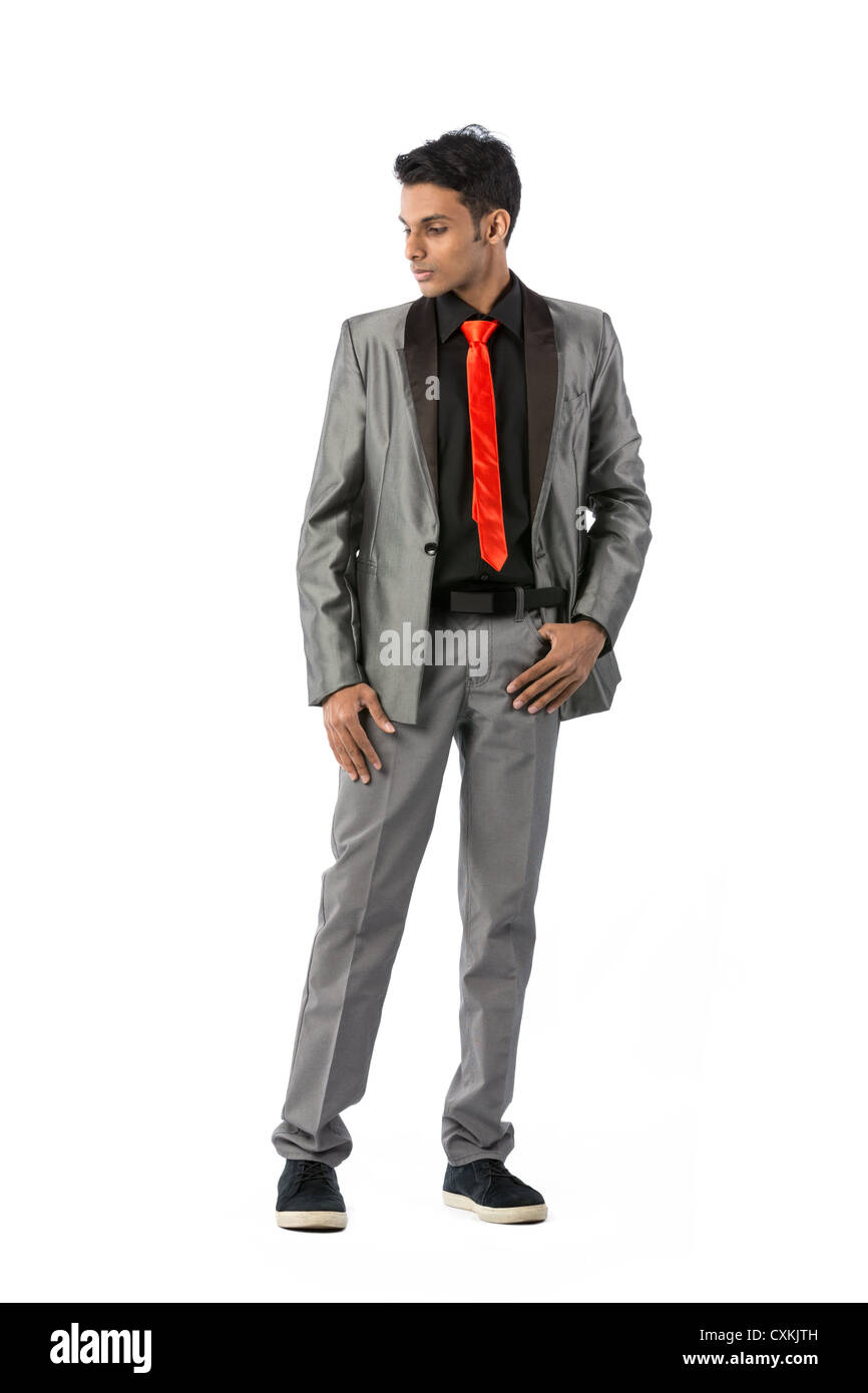 Jeune Indien vêtu d'un costume Banque D'Images