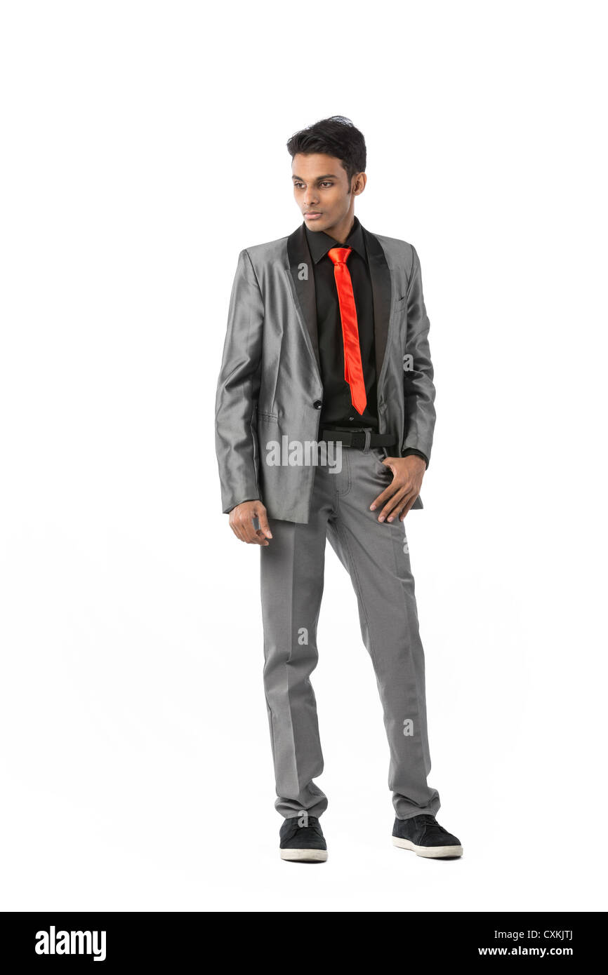 Jeune Indien vêtu d'un costume Banque D'Images